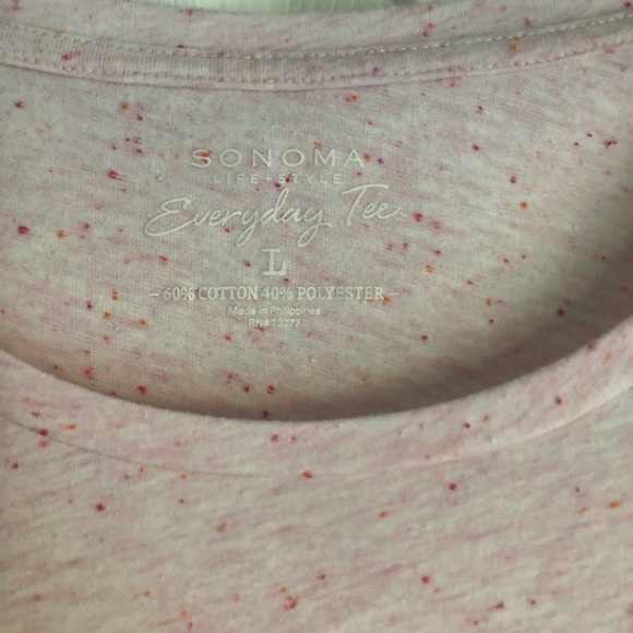 Heathered pink 3/4 length top - Picture 3 of 3